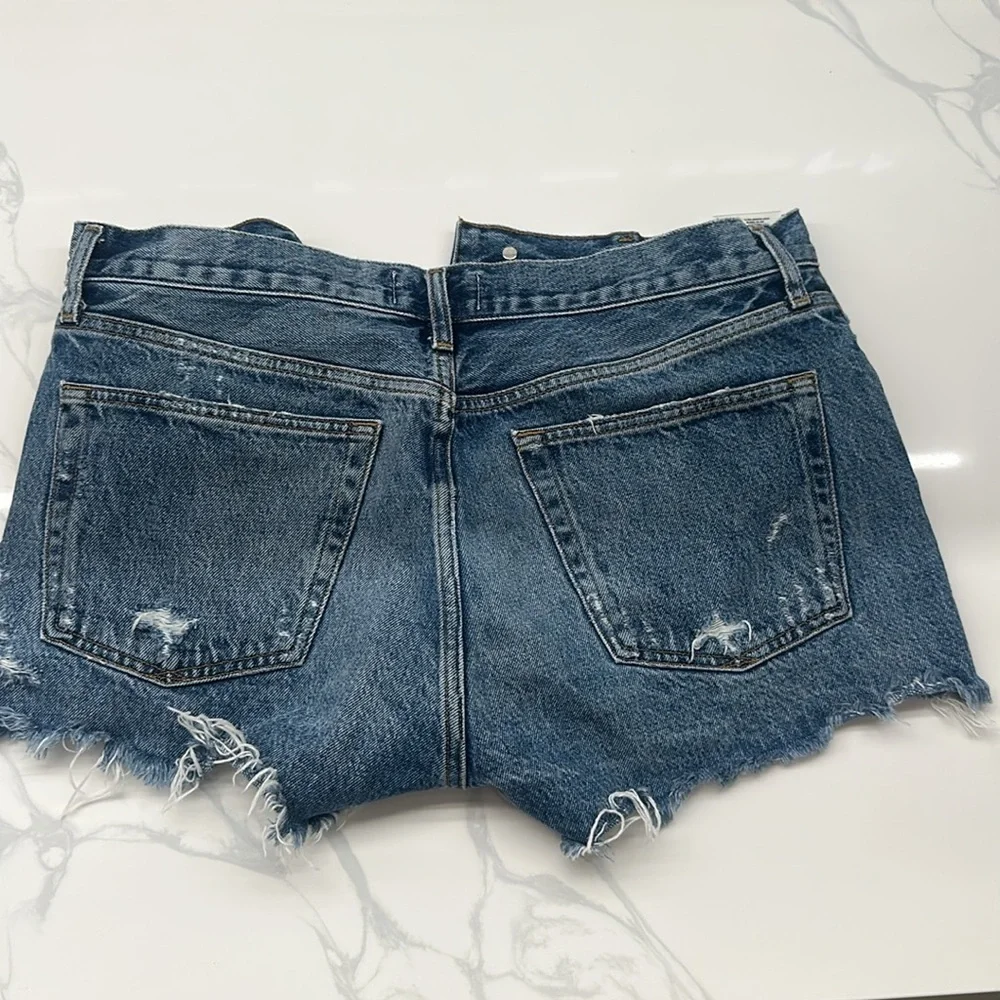 Agolde PARKER VINTAGE CUT OFF SHORT IN DARK SWAPMEET‎ in size 29 - Picture 8 of 14